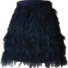 Queen Of Sparkles Navy Feather Skirt