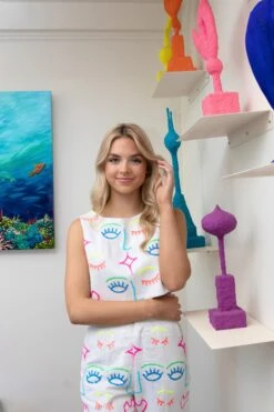 Queen Of Sparkles Sequin Face Tank