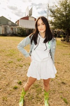 Queen Of Sparkles QOS Logo Rhinestone Short