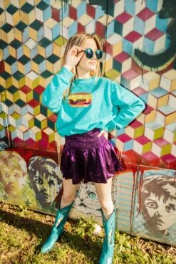 Bling Burger Sweatshirt 5 Bling Burger Sweatshirt -Queen of Sparkles IMG 9458