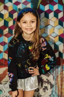 Queen Of Sparkles Kids Yes Sweatshirt 7 Queen Of Sparkles Kids Yes Sweatshirt -Queen of Sparkles IMG 9488