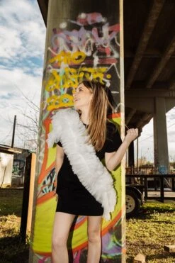 Queen Of Sparkles Ruffle Diagonal Tee Dress -Queen of Sparkles IMG 9511