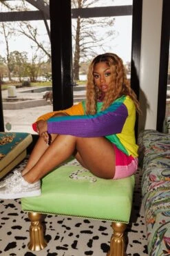 Colorblock Bling Hoodie