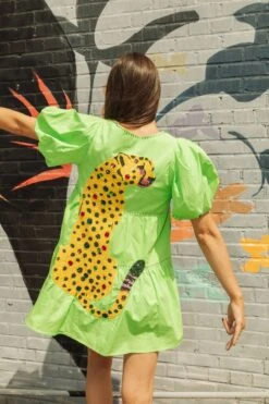 Queen Of Sparkles Sequin Leopard Back Dress