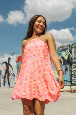 Queen Of Sparkles Neon Pailette Sequin Halter Dress -Queen of Sparkles QOS APRIL 457 11c69f8f 7734 4bb8 a0fa b45793086a28