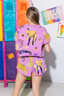 Queen Of Sparkles Lavender & Yellow Animal Top 6 Queen Of Sparkles Lavender & Yellow Animal Top -Queen of Sparkles QOS GAMEDAY 22 2f799147 e0de 4cc0 a153 ca98eeabc5e8