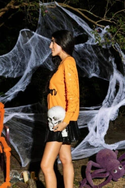 Queen Of Sparkles Queen Of Halloween Glitter Script Sweater 6 Queen Of Sparkles Queen Of Halloween Glitter Script Sweater -Queen of Sparkles QOSHALLOWEEN 167