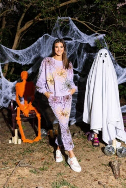 Queen Of Sparkles Lavender Spiderweb Joggers -Queen of Sparkles QOSHALLOWEEN 1 d751aab5 4dd6 4997 b00e 8b81acda889c