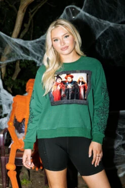 Queen Of Sparkles Hocus Pocus Sequin Sweatshirt