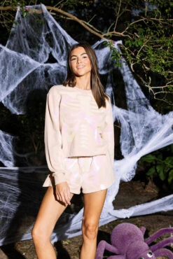 Nude Skeleton Shorts 7 Nude Skeleton Shorts -Queen of Sparkles QOSHALLOWEEN 29