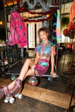 Queen Of Sparkles Metallic Colorblock Dress -Queen of Sparkles QOSHOLIDAY soelstudio 142