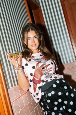 Queen Of Sparkles Black & White Polka Dot Pants -Queen of Sparkles QOSHOLIDAY soelstudio 250 b0869a76 54fe 45da a9a1 b92e2837550d