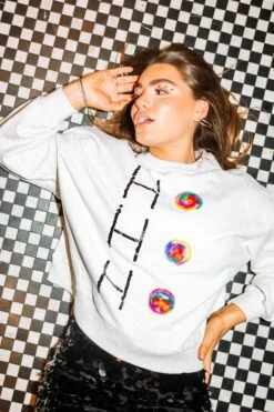 Queen Of Sparkles Ho Ho Ho Pom Pom Sweatshirt