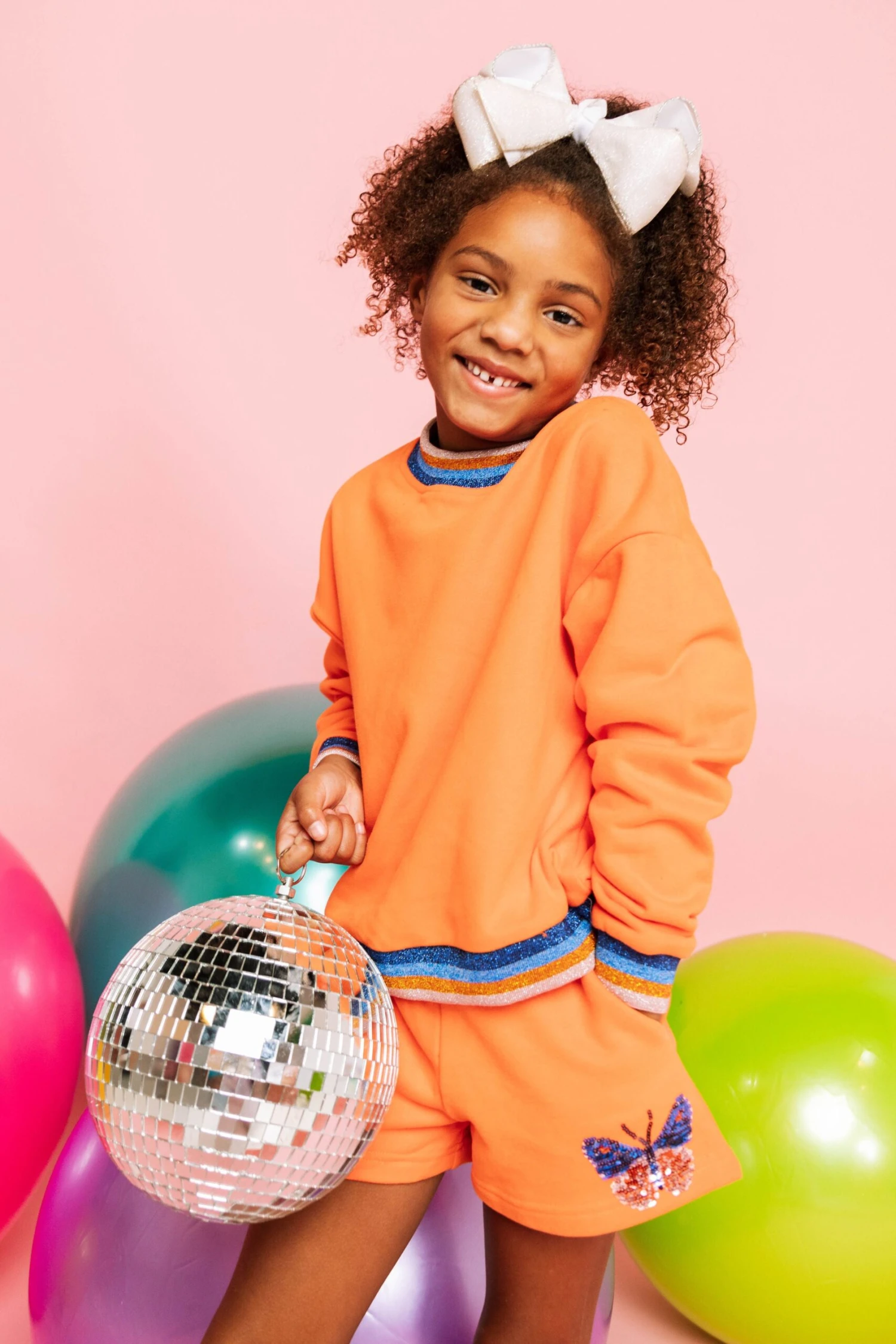 Queen Of Sparkles Kids Butterfly Back Sweatshirt 4 Queen Of Sparkles Kids Butterfly Back Sweatshirt - Image 4