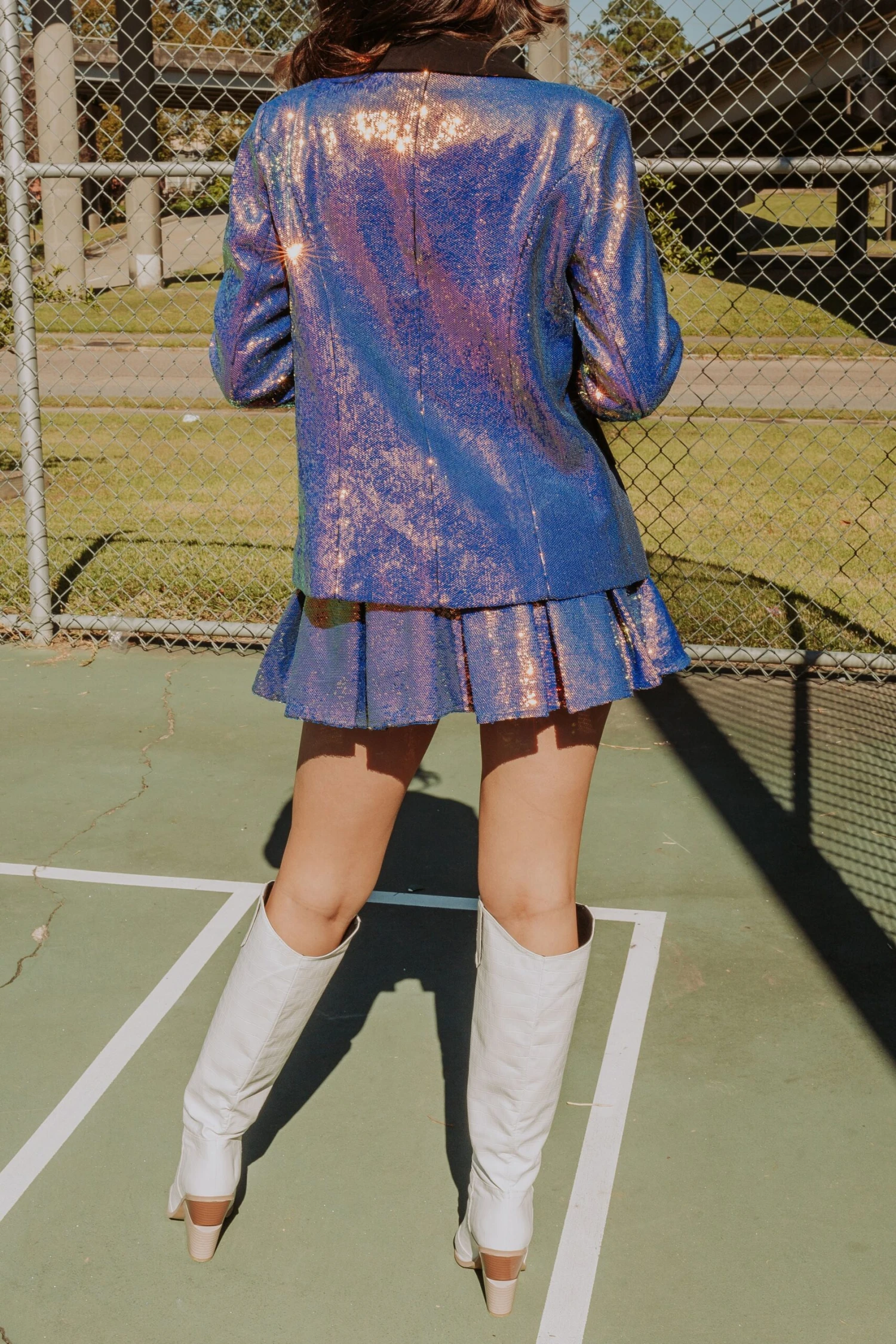 Queen Of Sparkles Copper Sequin Skort 4 Queen Of Sparkles Copper Sequin Skort - Image 4