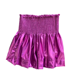 Queen Of Sparkles Fuchsia Iridescent Swing Shorts