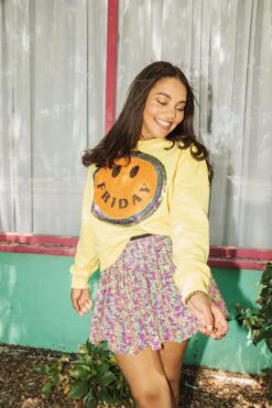 Queen Of Sparkles Friday Smiley Sweatshirt -Queen of Sparkles image 3c261440 7c33 4334 9a33 15115f3fef76