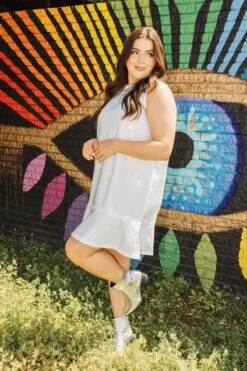 White Rhinestone Dress -Queen of Sparkles image 418027ac 3dd5 4890 aabd 114d1a9c6077