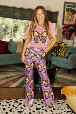 Queen Of Sparkles Stripe Butterfly Tee -Queen of Sparkles image 501499d3 46ff 4329 b89f 76f5918c1f56