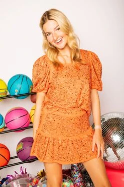 Queen Of Sparkles Burnt Orange Rhinestone Skirt 4 Queen Of Sparkles Burnt Orange Rhinestone Skirt -Queen of Sparkles soelstudio QOS Gameday 1382 833ae92f c36b 46f4 810f a6dab388d3b8