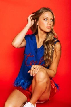 Queen Of Sparkles Royal Dog Sweater Tank -Queen of Sparkles soelstudio QOS Gameday 208