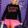 Queen Of Sparkles Scream Queen Sweater