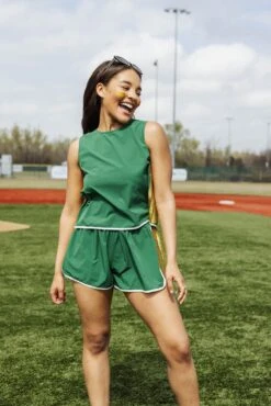 Queen Of Sparkles Green & Gold Side Active Short 6 Queen Of Sparkles Green & Gold Side Active Short -Queen of Sparkles soelstudio QOSFEB2023 261 3ce795db 8cfa 49df b6bc 33a08283ff88