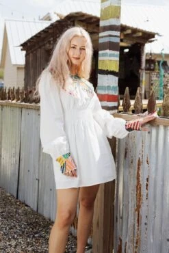 Queen Of Sparkles Abstract Sequin Collar Cotton Dress 6 Queen Of Sparkles Abstract Sequin Collar Cotton Dress -Queen of Sparkles soelstudio QOSFEB2023 369