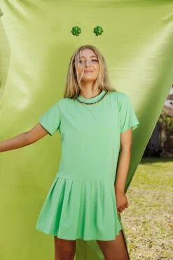 Queen Of Sparkles Green Tee Crown Dress -Queen of Sparkles soelstudio QOSFEB2023 671