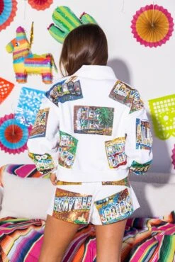 Queen Of Sparkles White Postcard Sweatshirt 7 Queen Of Sparkles White Postcard Sweatshirt -Queen of Sparkles soelstudio QOSAPRIL 518