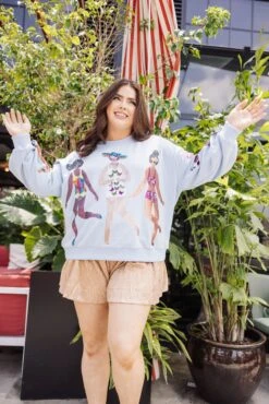 Queen Of Sparkles Light Blue Swimsuit Girl Sweatshirt 7 Queen Of Sparkles Light Blue Swimsuit Girl Sweatshirt -Queen of Sparkles soelstudio QOSMAY2023 275