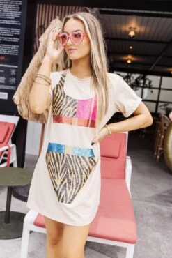 Colorblock Tiger Bikini Coverup -Queen of Sparkles soelstudio QOSMAY2023 326