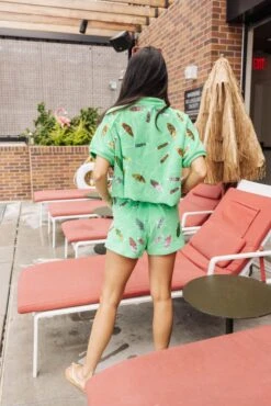 Green Terry Cloth Cut Out Umbrella Top -Queen of Sparkles soelstudio QOSMAY2023 53 094ca480 c637 4b42 a0e8 b63dfece01b4