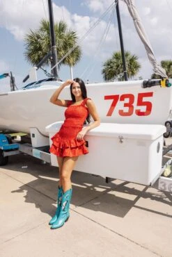 Red Star Smocked Skort 7 Red Star Smocked Skort -Queen of Sparkles soelstudio QOSMAY2023 730