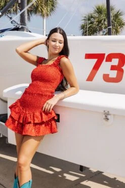 Red Star Smocked Skort 6 Red Star Smocked Skort -Queen of Sparkles soelstudio QOSMAY2023 731