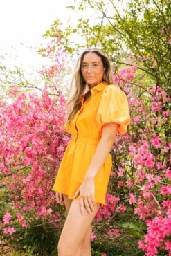 Queen Of Sparkles Neon Orange Sequin Sleeve Romper 7 Queen Of Sparkles Neon Orange Sequin Sleeve Romper -Queen of Sparkles soelstudio QOSMarch2023 133