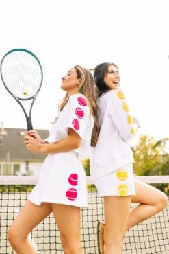 Tennis Ball Sleeve Sweatshirt 5 Tennis Ball Sleeve Sweatshirt -Queen of Sparkles soelstudio QOSMarch2023 381