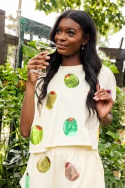 Multi Olive All Over Short -Queen of Sparkles soelstudio QOS JUNE 200 fd1b4fd8 1be7 492e a803 dace51fe245f