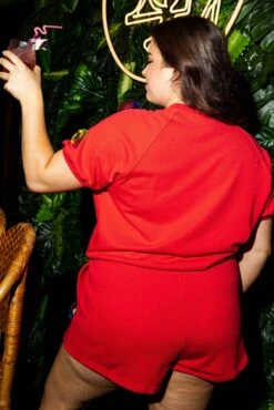 Red Rainbow Pom Pom Short -Queen of Sparkles soelstudio QOS JUNE 452 0c290ea3 cb22 4b1e 8323 f1b2bb565581