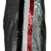 Queen Of Sparkles Grey, Black/Red Sequin Sport Stripe Skirt